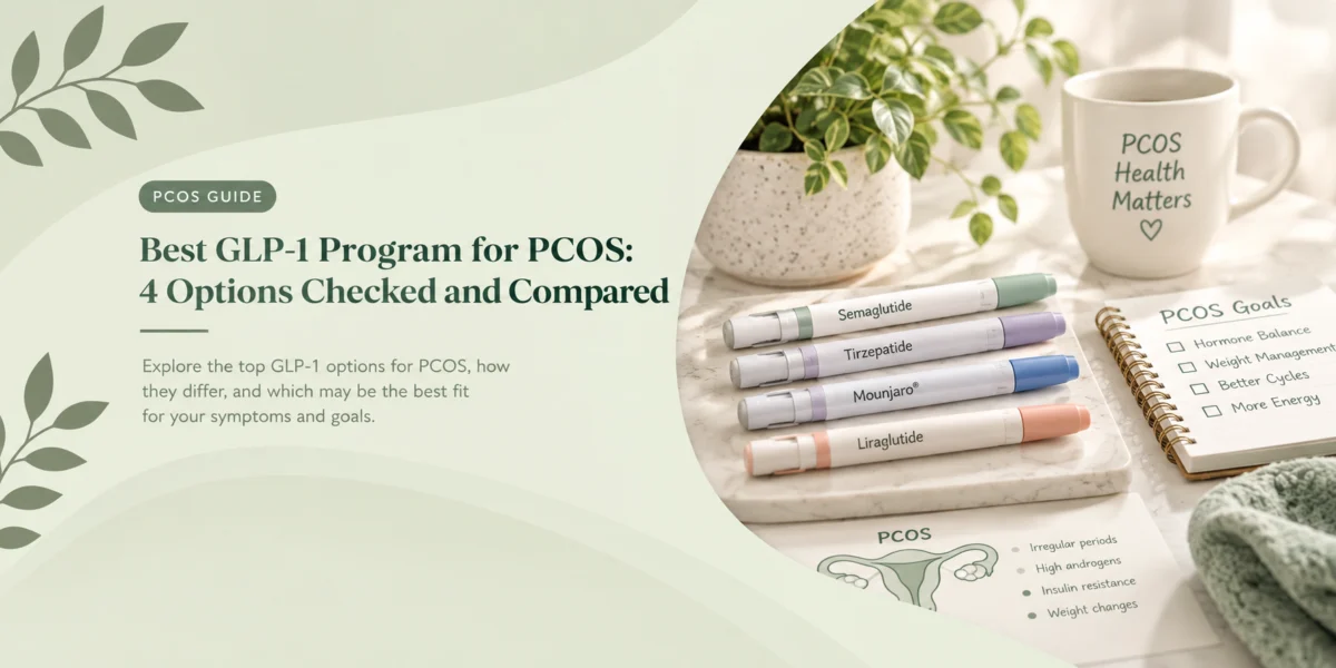 Best GLP-1 Program for PCOS: 4 Options Checked and Compared