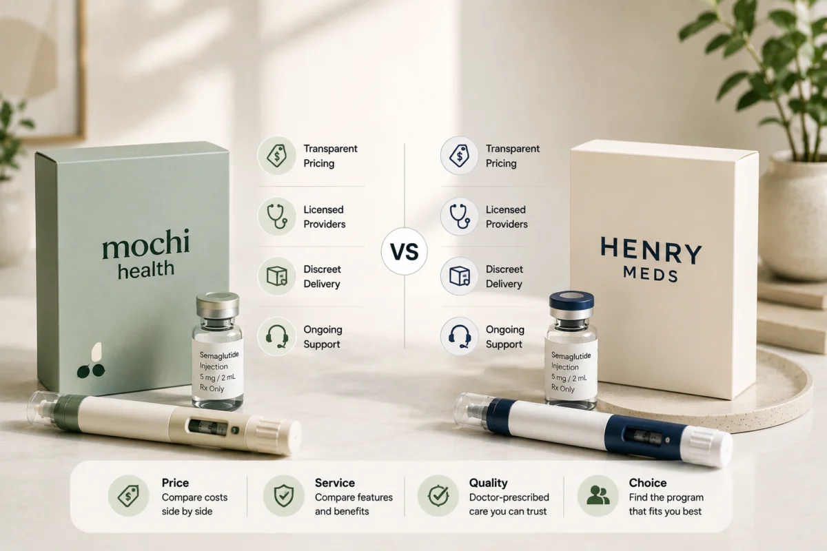 Mochi Health vs Henry Meds: Price and Service Compared