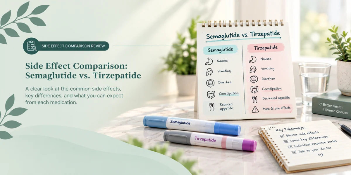 Side Effect Comparison: Semaglutide vs. Tirzepatide