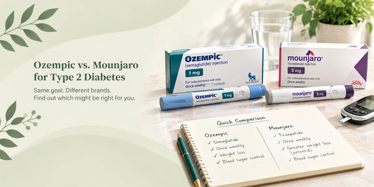 Ozempic vs. Mounjaro for Type 2 Diabetes