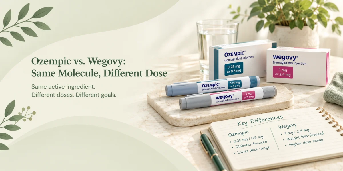 Ozempic vs. Wegovy: Same Molecule, Different Dose