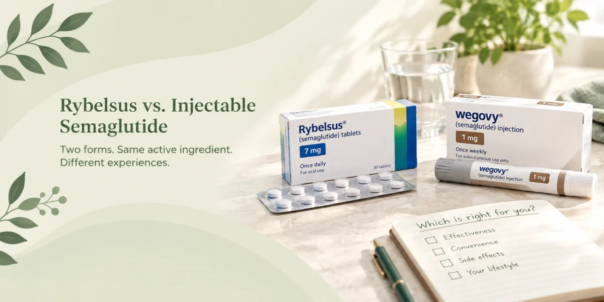 Rybelsus vs. Injectable Semaglutide