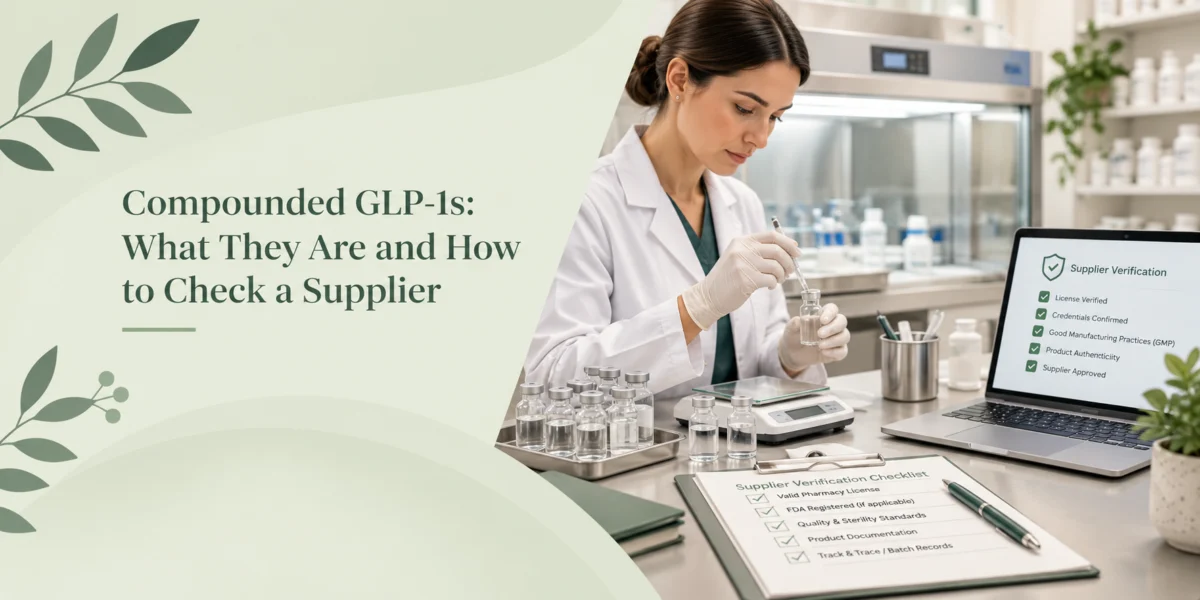 Compounded GLP-1s: What They Are and How to Check a Supplier