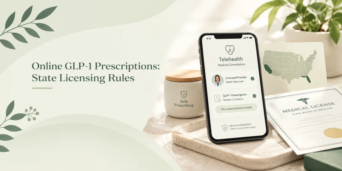 Online GLP 1 Prescriptions State Licensing Rules