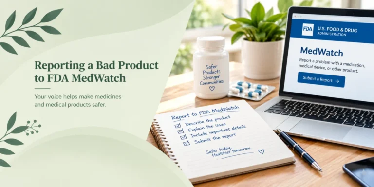 Reporting a Bad Product to FDA MedWatch