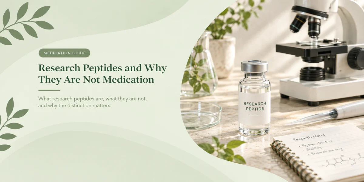 Research Peptides and Why They Are Not Medication